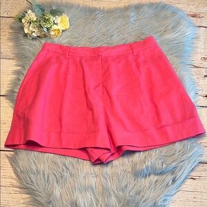 Rag & Bone Ivy Linen Blend Tailored Pink Shorts sz 10